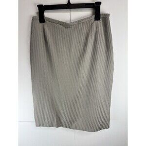 Armani Collezioni Silk/Wool Blend Skirt Sz: 46  , Made In Italy